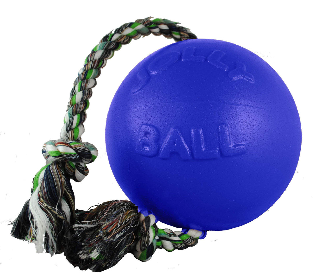 Jolly Pets JOLL050F Hundespielzeug Ball Romp-n-Roll, 15 cm, blau 15,2 cm blau, 15,2 cm blau