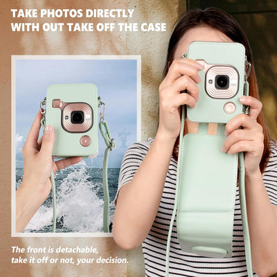 HIYQIN Mini LiPlay Tasche und Magnetische Bilderrahmen, Schutzhülle Kompatibel mit Fujifilm Instax L