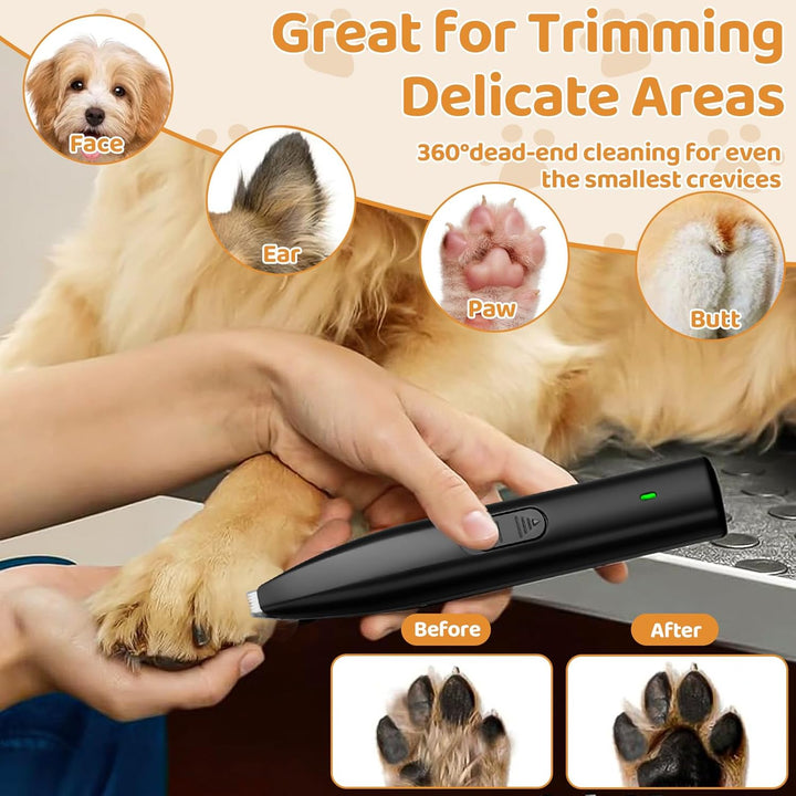 Hundeschermaschine, Pfotentrimmer für Hunde, Schermaschine Hund Pfoten Leise, Elektrischer Haustier