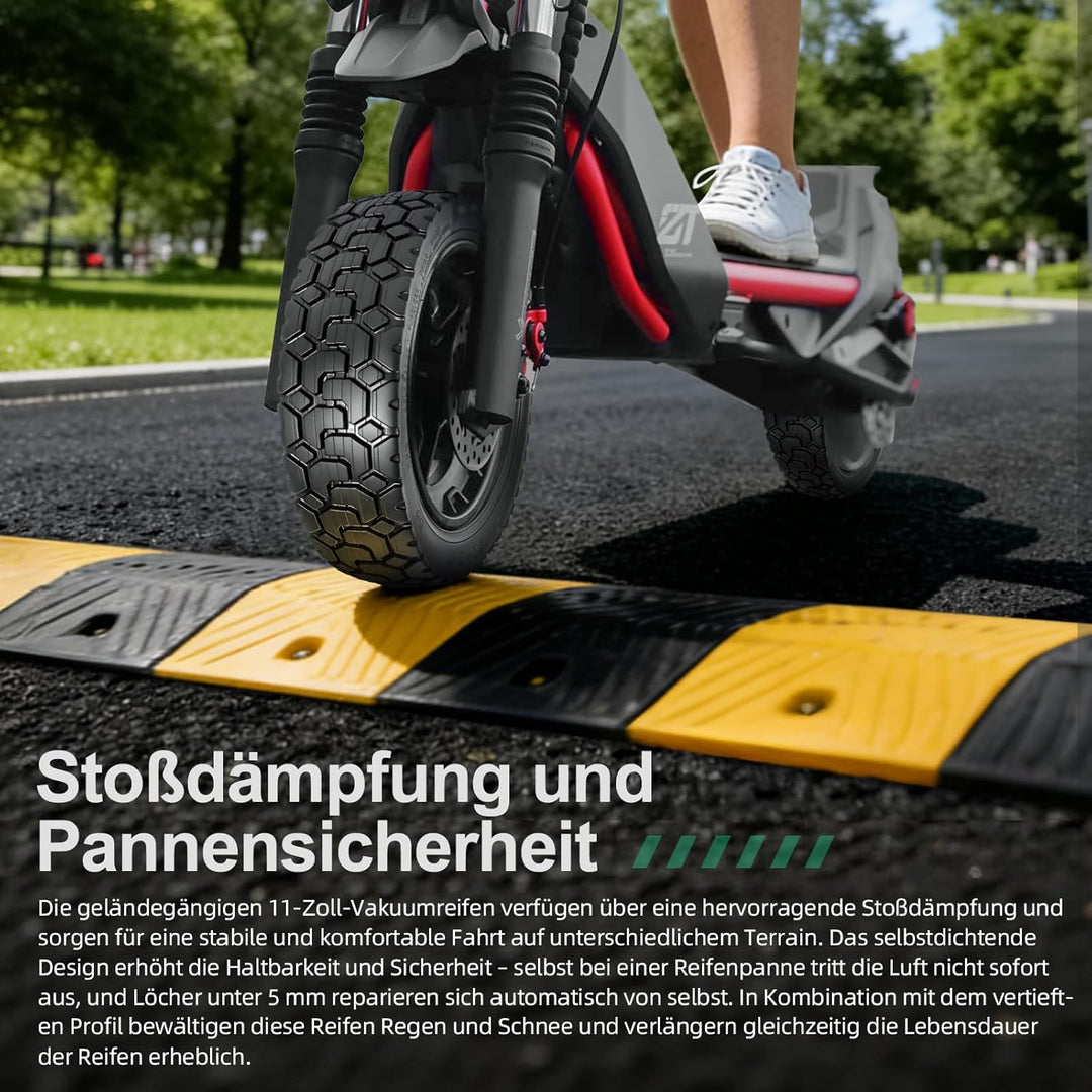 70/60-7,5 Ersatzreifen für Segway Ninebot ZT3 Pro, 11 Zoll Selbstreparierender Schlauchlose Reifen C