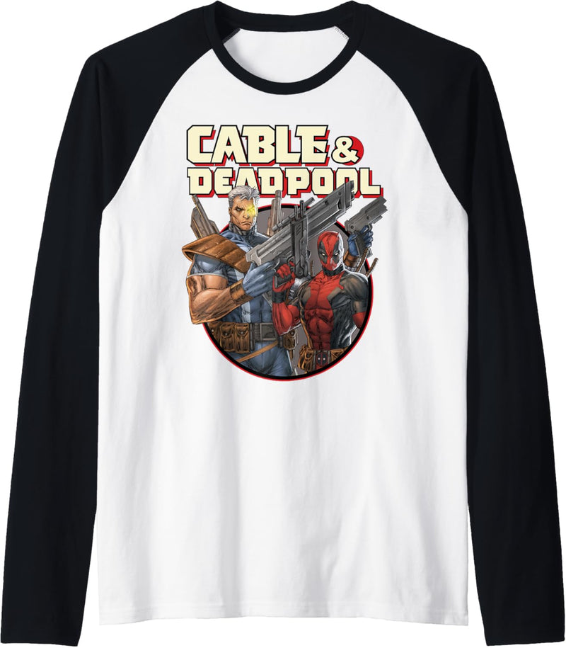 Marvel Deadpool Cable & Deadpool Ready For Action Raglan