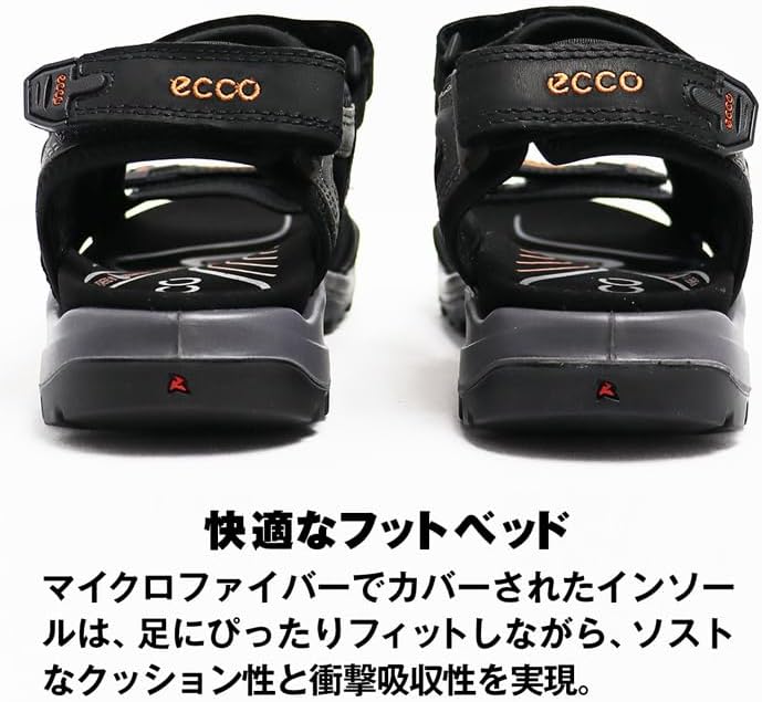 ECCO Herren OffroadSandalen 40 EU Schwarz, 40 EU Schwarz