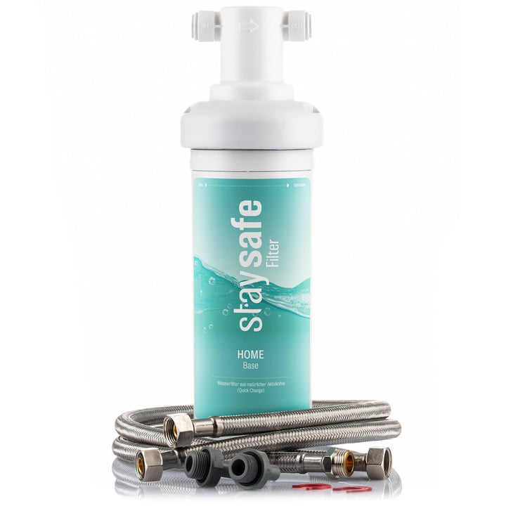 staysafe BASE Wasserfiltersystem inkl gratis Montagezubehör | Schnell installierter Untertisch-Wasse
