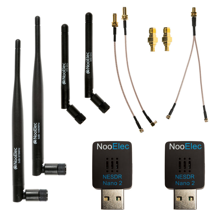 Dual-Band NESDR Nano 2 ADS-B Bundle kompatibel mit Stratux und Anderen SDR-Anwendungen. Enthält 2 pr