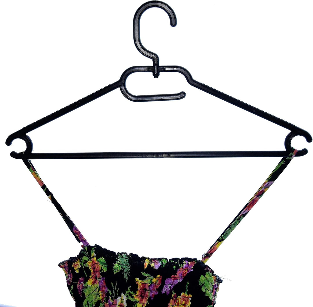 25 STK. Kleiderbügel aus Kunststoff Universalkleiderbügel Farbe schwarz ca 41 cm, Schwarz