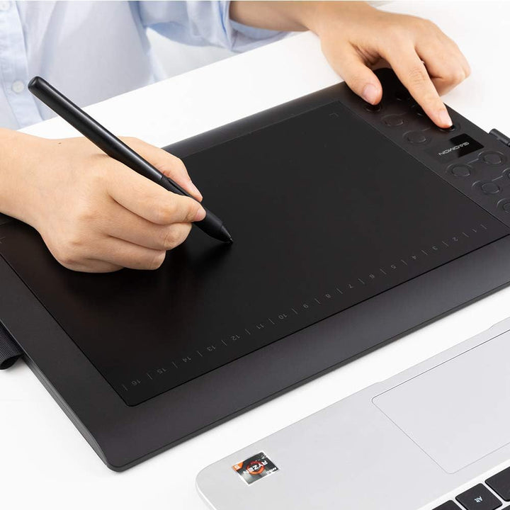 GAOMON M106K PRO Grafiktablett zum Zeichnen & zur Fotobearbeitung mit 8192 Druckstufen Battrielosem