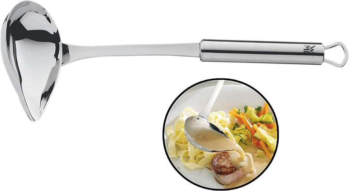 WMF Profi Plus Küchenhelfer Set 6-teilig, Hängeleiste mit 5 Helfer, Schöpflöffel, Schaumlöffel & Pro