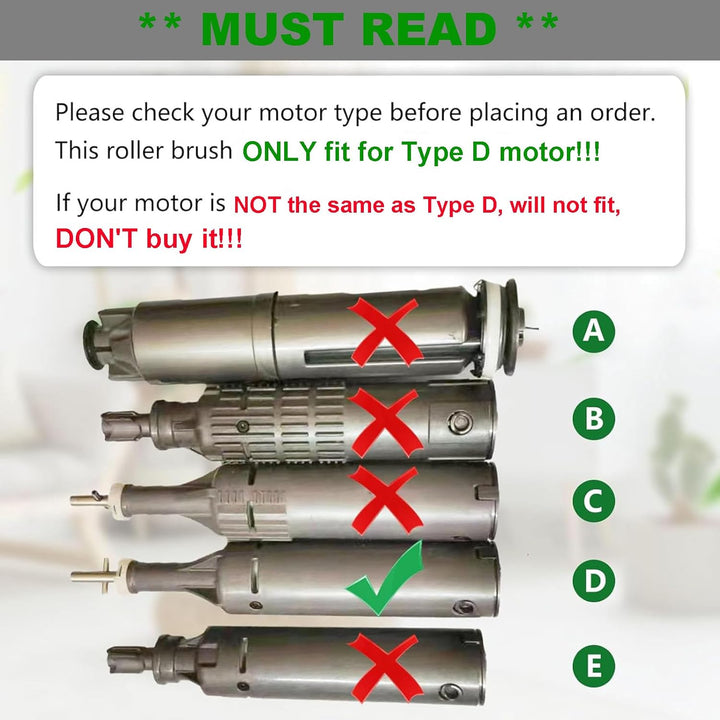 HUAYUWA Ersatz-Bürstenrolle für Teppichbürsten, Reinigungswalze (4-Zinken-Antrieb, d=45 mm), passend