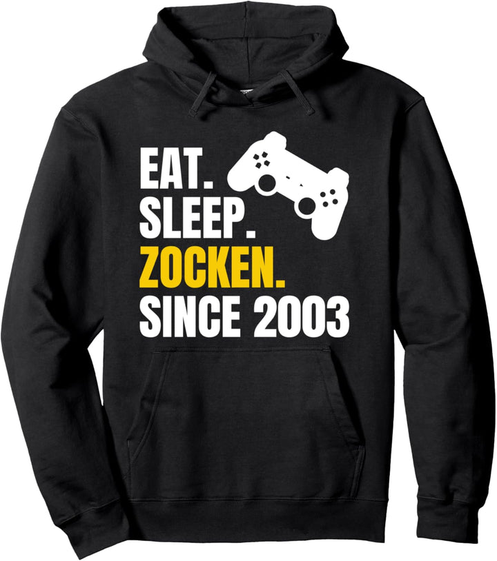 18. Geburtstag Gamer Geschenk Zocken Seit 2003 Pullover Hoodie