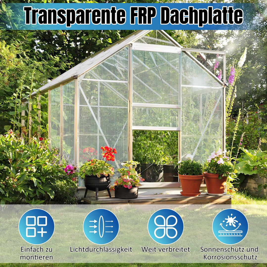 Wellplatten, 2 mm FRP-Trapezprofil-Wellblech, 90 * 160 cm Wellplatten Transparent, Dachplatten Wette