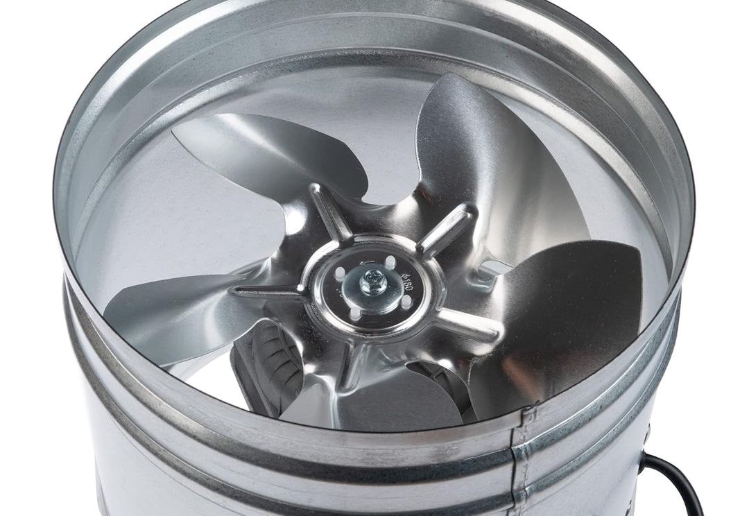 Steinberg14 Axiallüfter Ø200 mm Axialkanalventilator aus verzinktem Stahl – Profi Rohrlüfter für Zu-