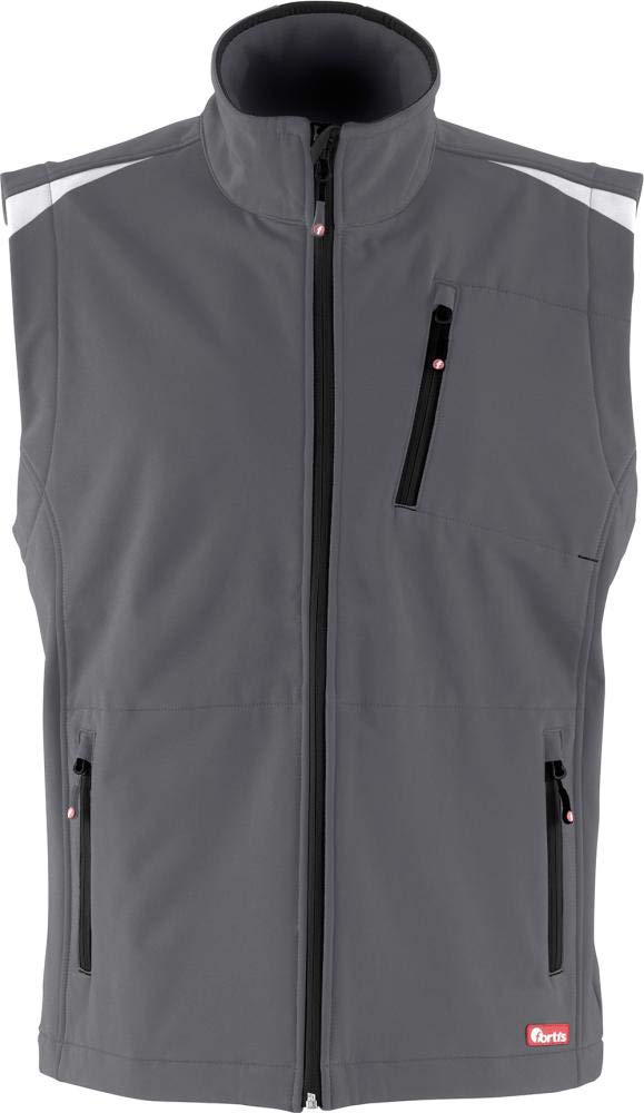 E/D/E FORTIS Herren Weste 24, DarkGrey/black, Gr. XXL