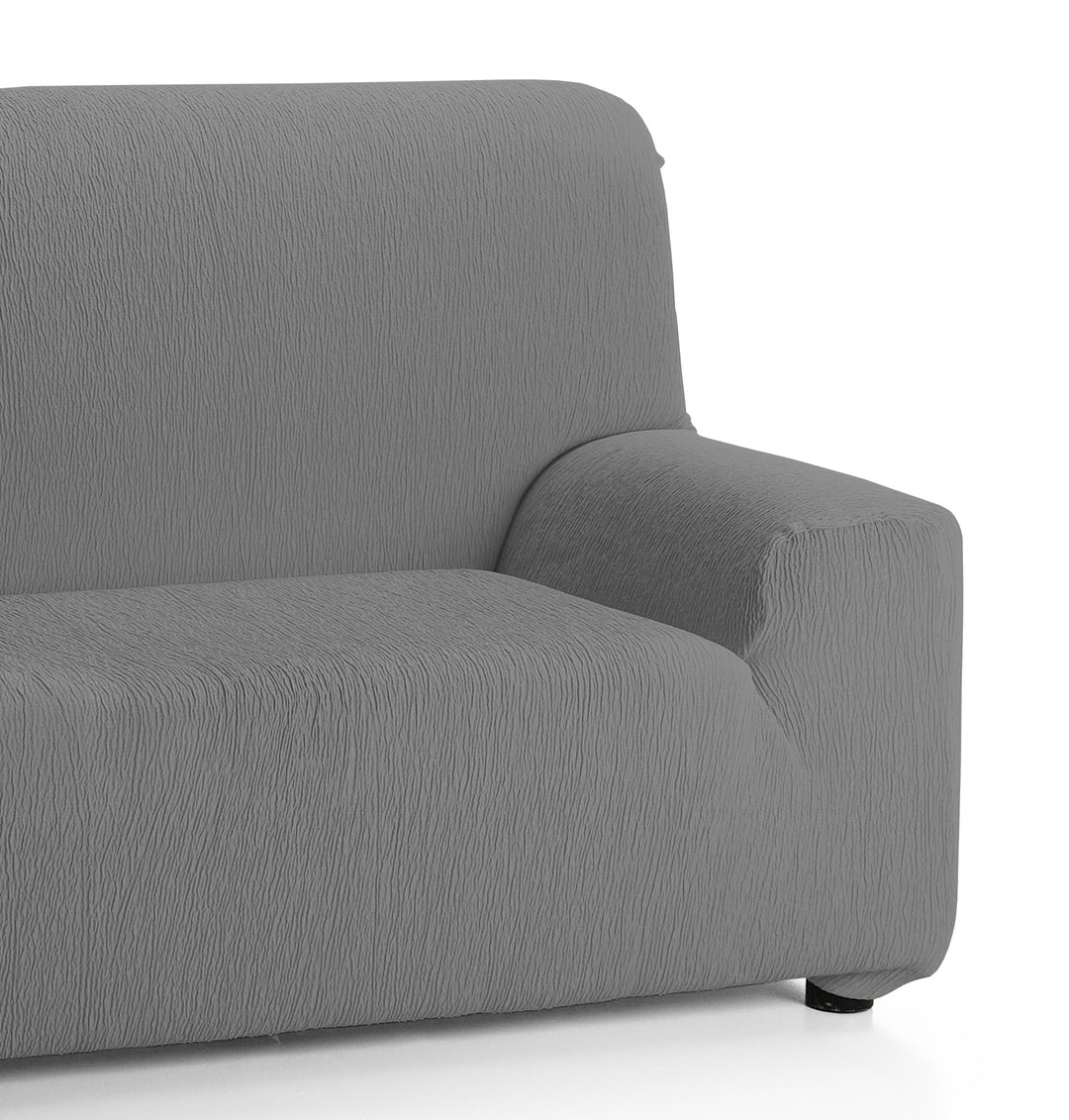 Martina Home Elastischer Sofabezug Modell Emilia 3 Plätze grau 3 Sitzer Grau, 3 Sitzer Grau