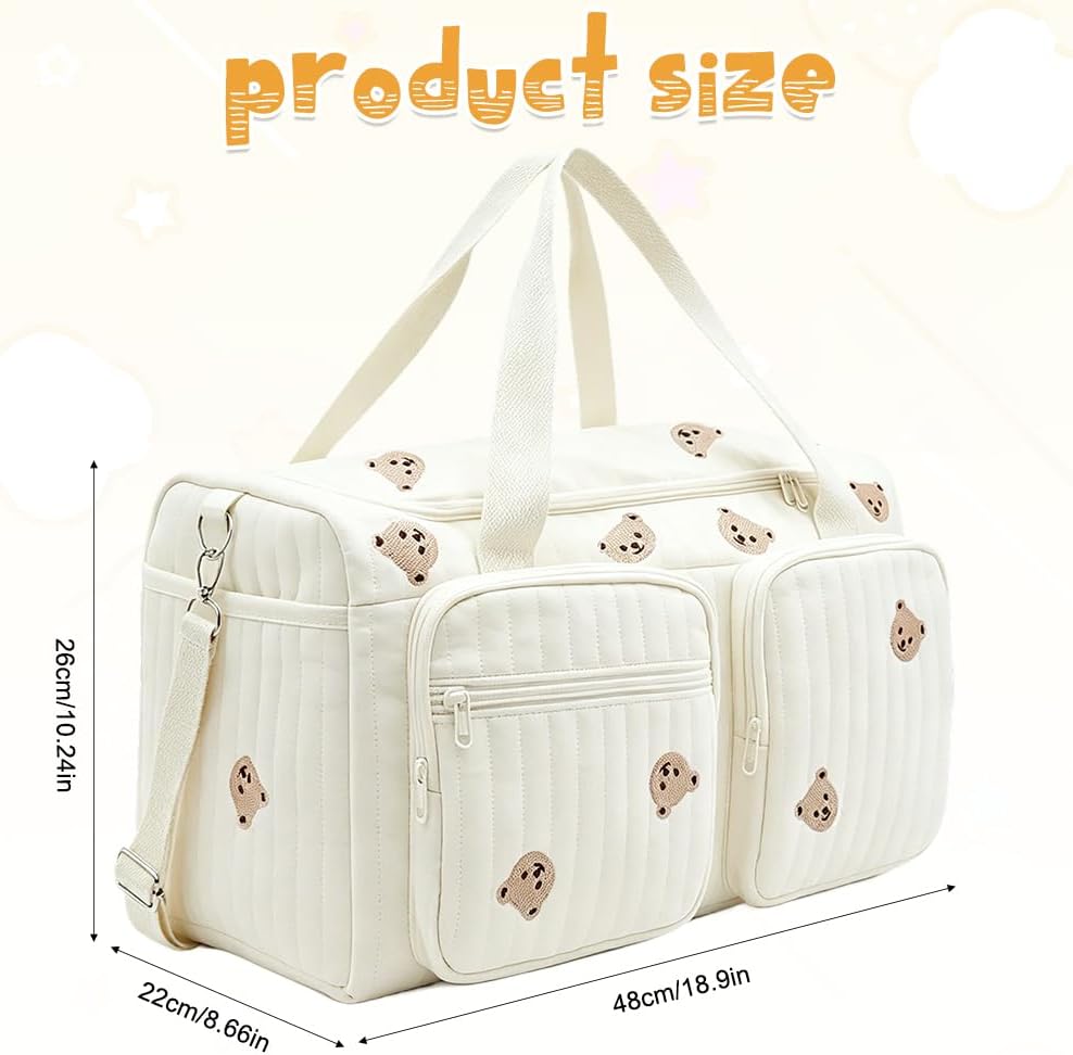 CEWROM Vielseitige Wickeltasche, Baby Wickeltasche und Umstandstasche, Leichte Gepolsterte Wickeltas