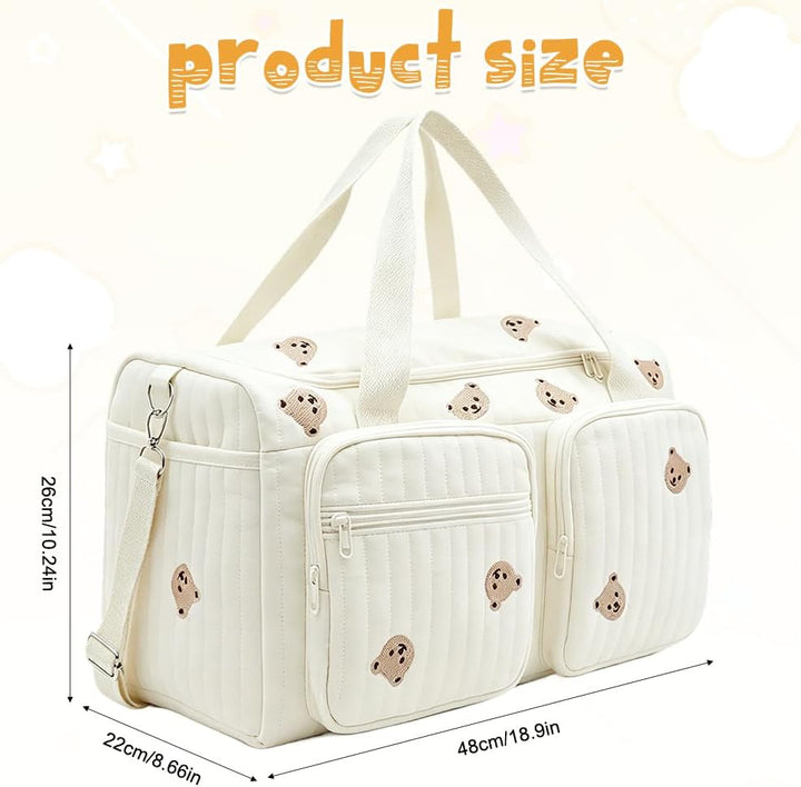 CEWROM Vielseitige Wickeltasche, Baby Wickeltasche und Umstandstasche, Leichte Gepolsterte Wickeltas