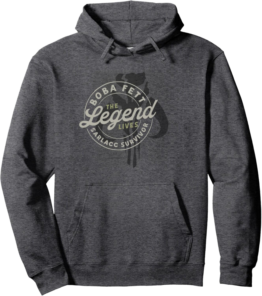 Star Wars The Book Of Boba Fett The Legend Lives Logo V-2 Pullover Hoodie
