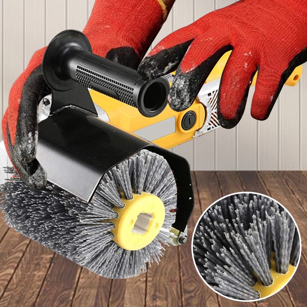 Shineboc Schleifbürsten,180 Körnung 120x100mm Nylonbürste, Polierbürste zum Holzverarbeitung, Grit B