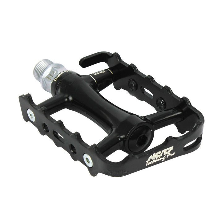 NC-17 Trekking Pro Pedale - Aluminium MTB Mountainbike Pedal Mit Reflektoren, Kugellager + Cr-Mo Ach