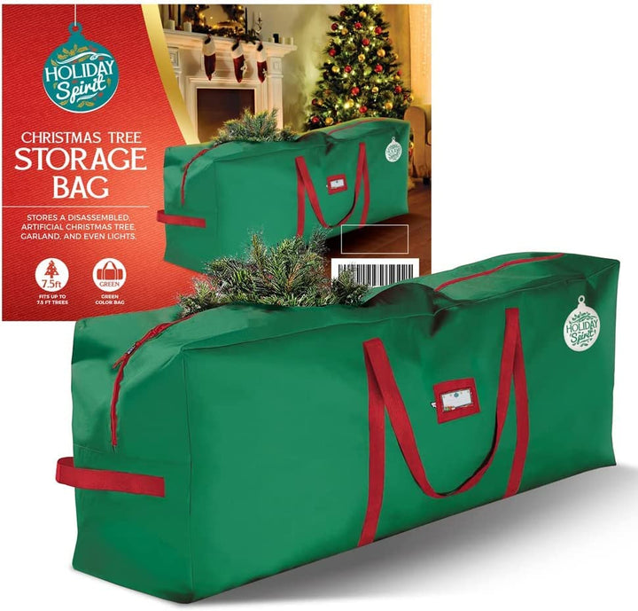 Holiday Spirit Green Christmas Tree Storage Bag - 7 FT…