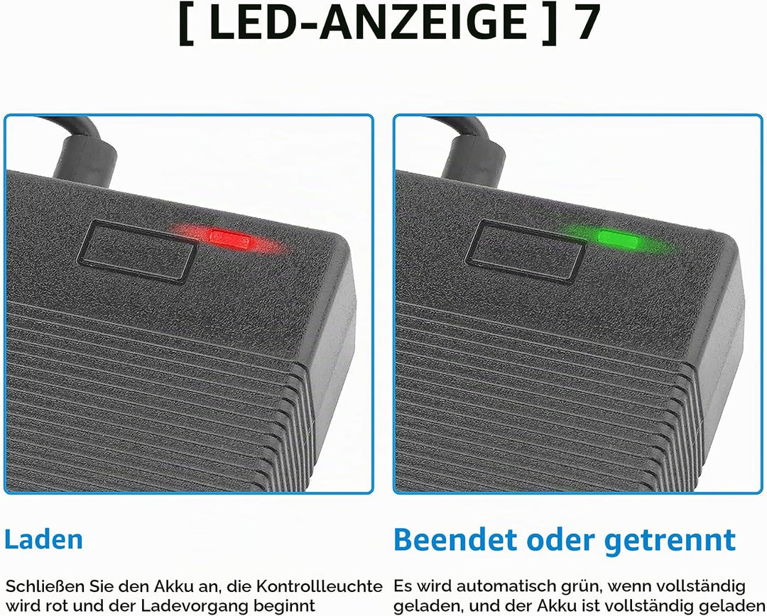 Yungeln Ladegeräte für 36V E-Scooter, 42V 2A AC Netzteil Scooter Adapter Ladegerät für Xiaomi 1S M36