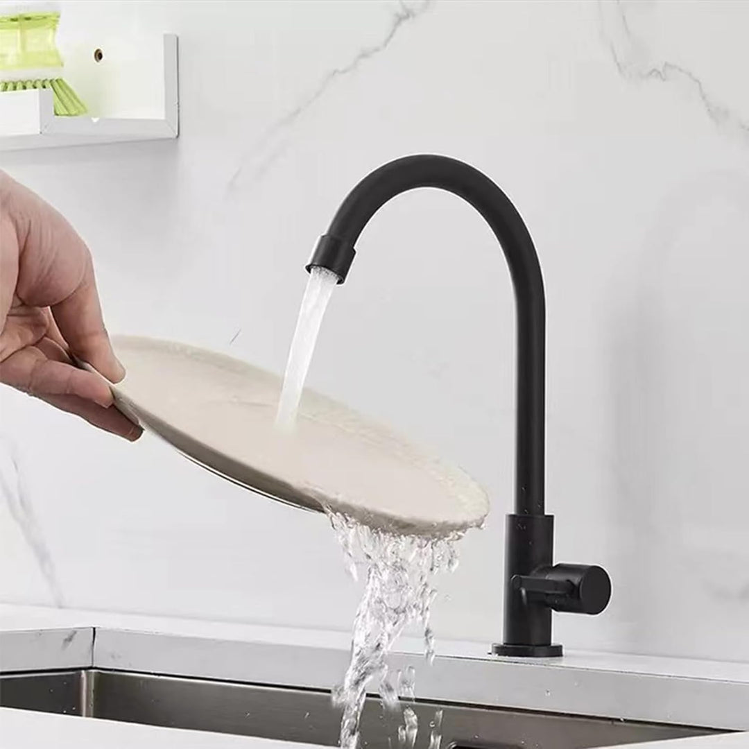 Küchenarmatur, Wasserhahn Küche Edelstahl, Hahn mit Wassersäulenmodus, Geeignet für die Küche, 360°