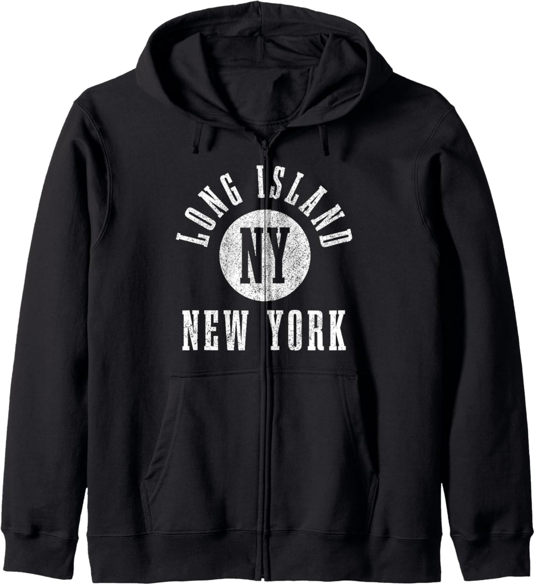 Long Island NY New York Pride Vintage Long Island Kapuzenjacke