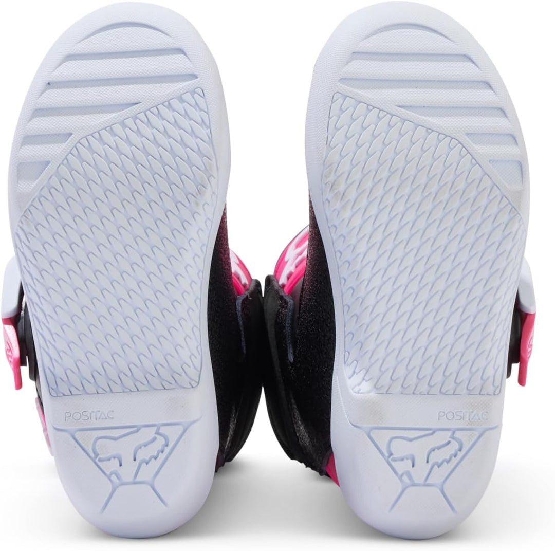 Fox Racing Unisex Kinder Comp Motocross-Stiefel 12 US Little Kid Schwarz Rosa, 12 US Little Kid Schw