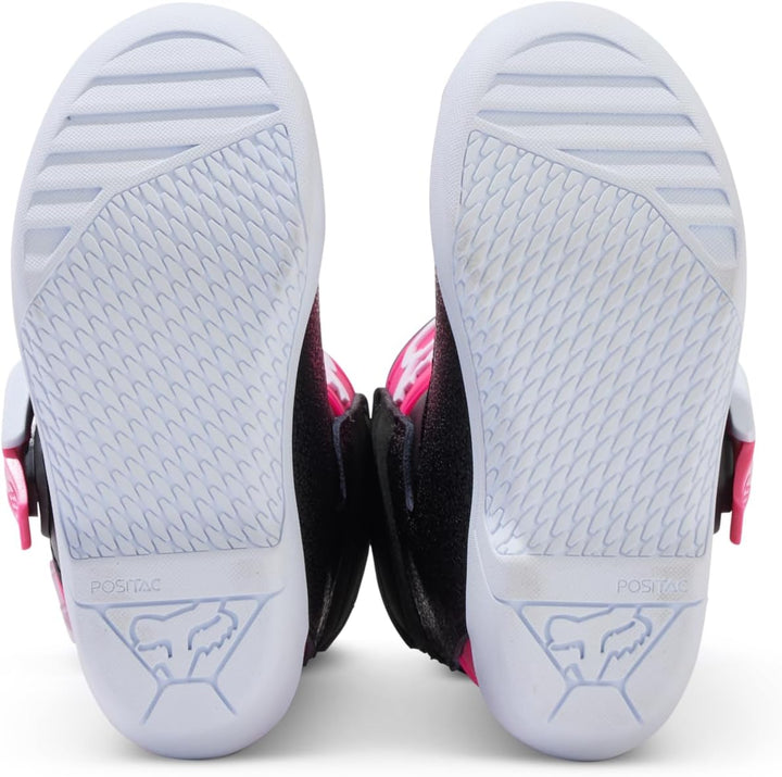 Fox Racing Unisex Kinder Comp Motocross-Stiefel 12 US Little Kid Schwarz Rosa, 12 US Little Kid Schw