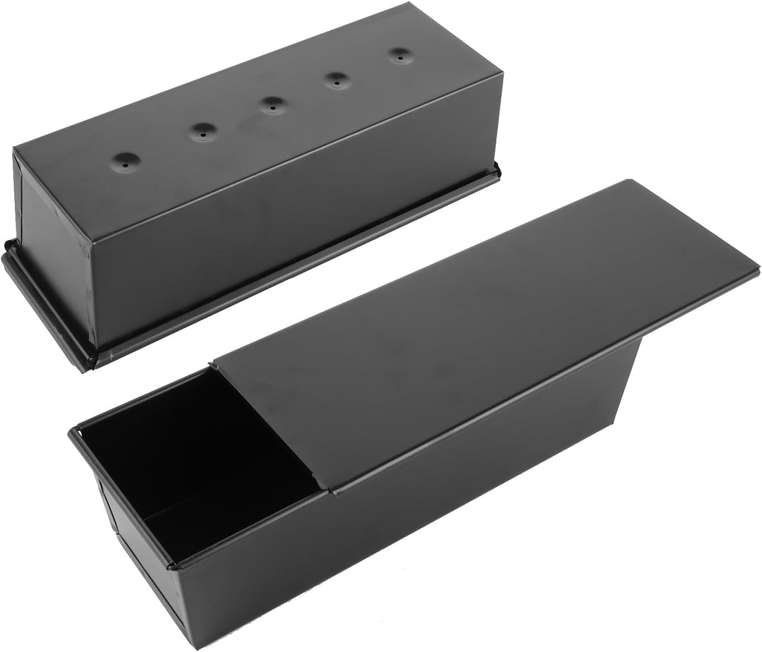 SHUESS 2er Toastbrot Backform mit deckel 600g – 32,5x11,5x9cm Brotbackform mit Deckel Antihaftbeschi