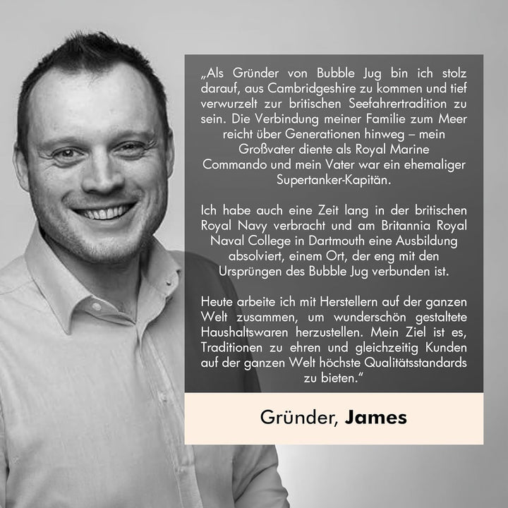 Bubble Jug | Wasserkaraffe | Keramikkrug in Fischform | 1,5 L | Enteneiblau Enteneiblau 1.5L, Entene