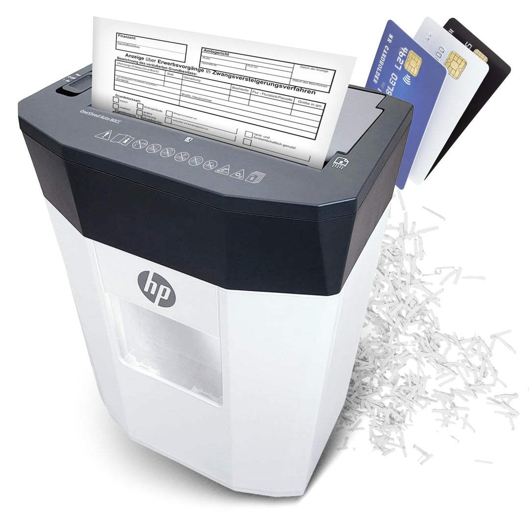 HP ONESHRED Auto 80CC White-Gray Shredder