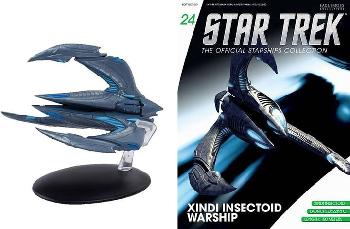 STAR TREK STARSHIPS FIGURINE COLLECTION MAGAZINE #24 XINDI INSECTOID STARSHI