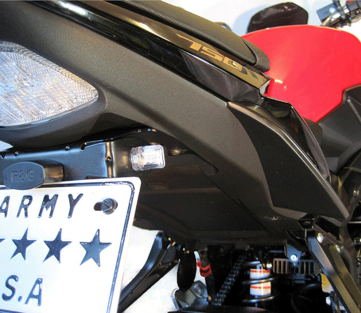Universelle Blinklichter für Motorräder, E-Prüfzeichen, schwarz, mit Mikro-LED