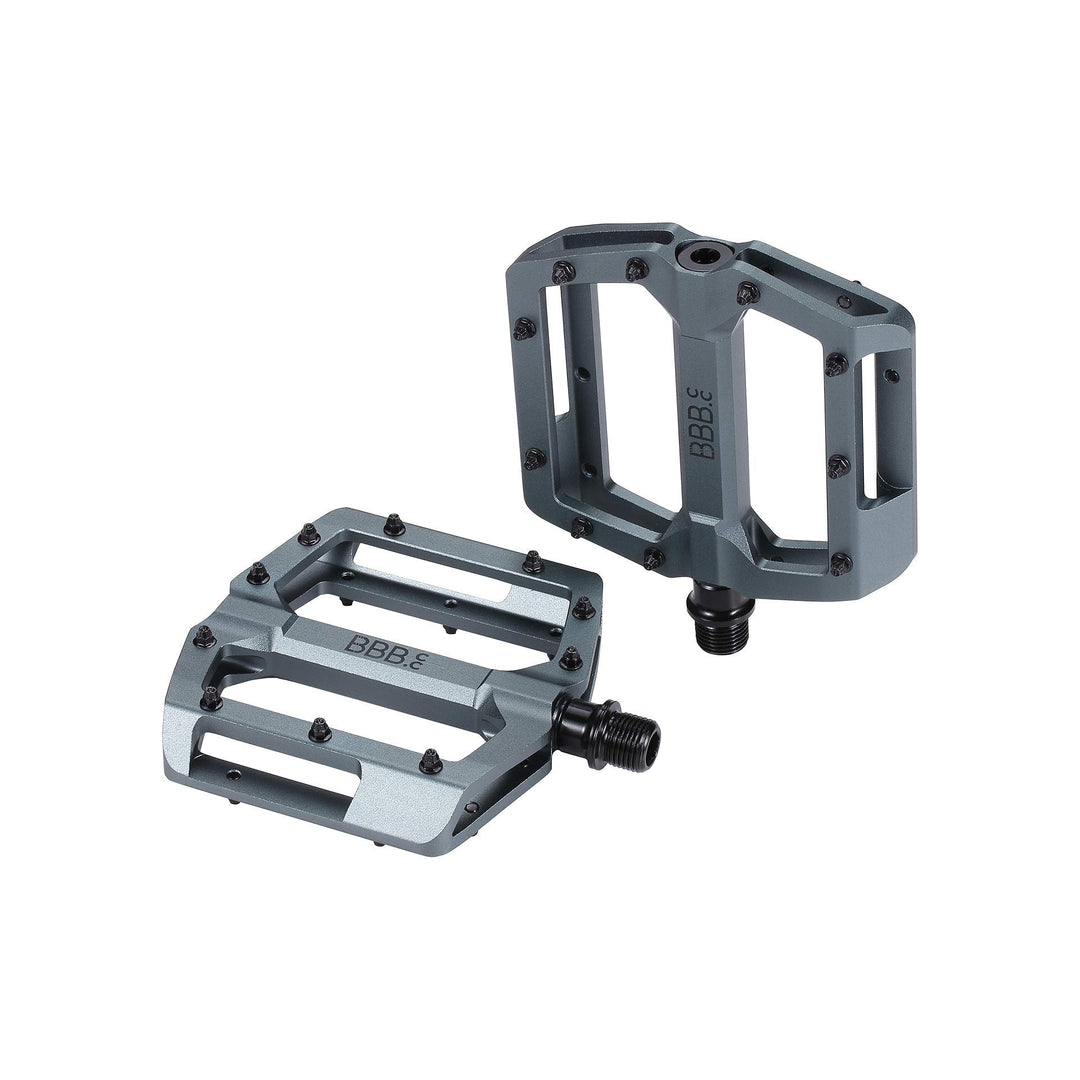 BBB Cycling Bike Pedale Aluminium für MTB und E-MTB Matt Grau, Matt Grau