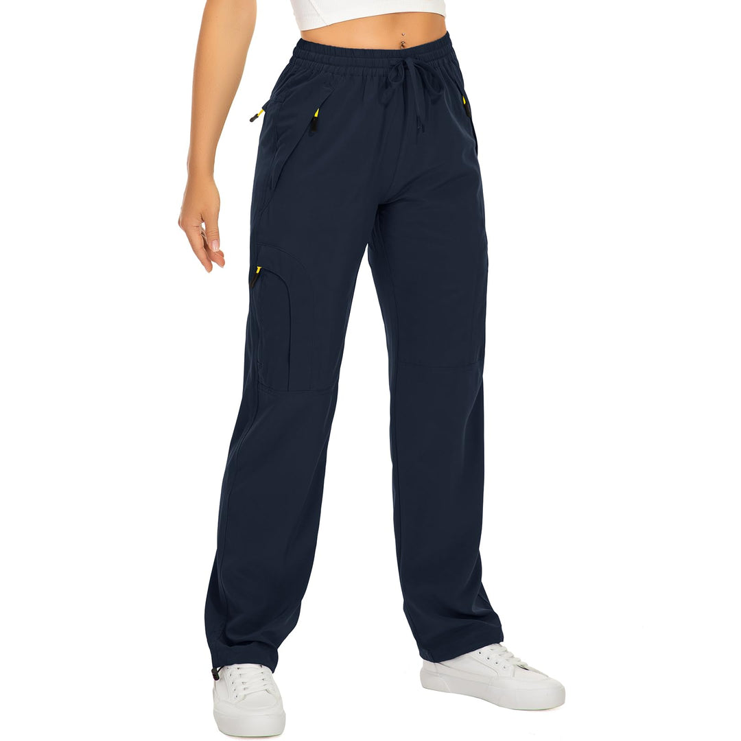 yeyity Wanderhose Damen Leichter Quick Dry Outdoorhose Atmungsaktiv Cargohose UV-Schutz Trekkinghose
