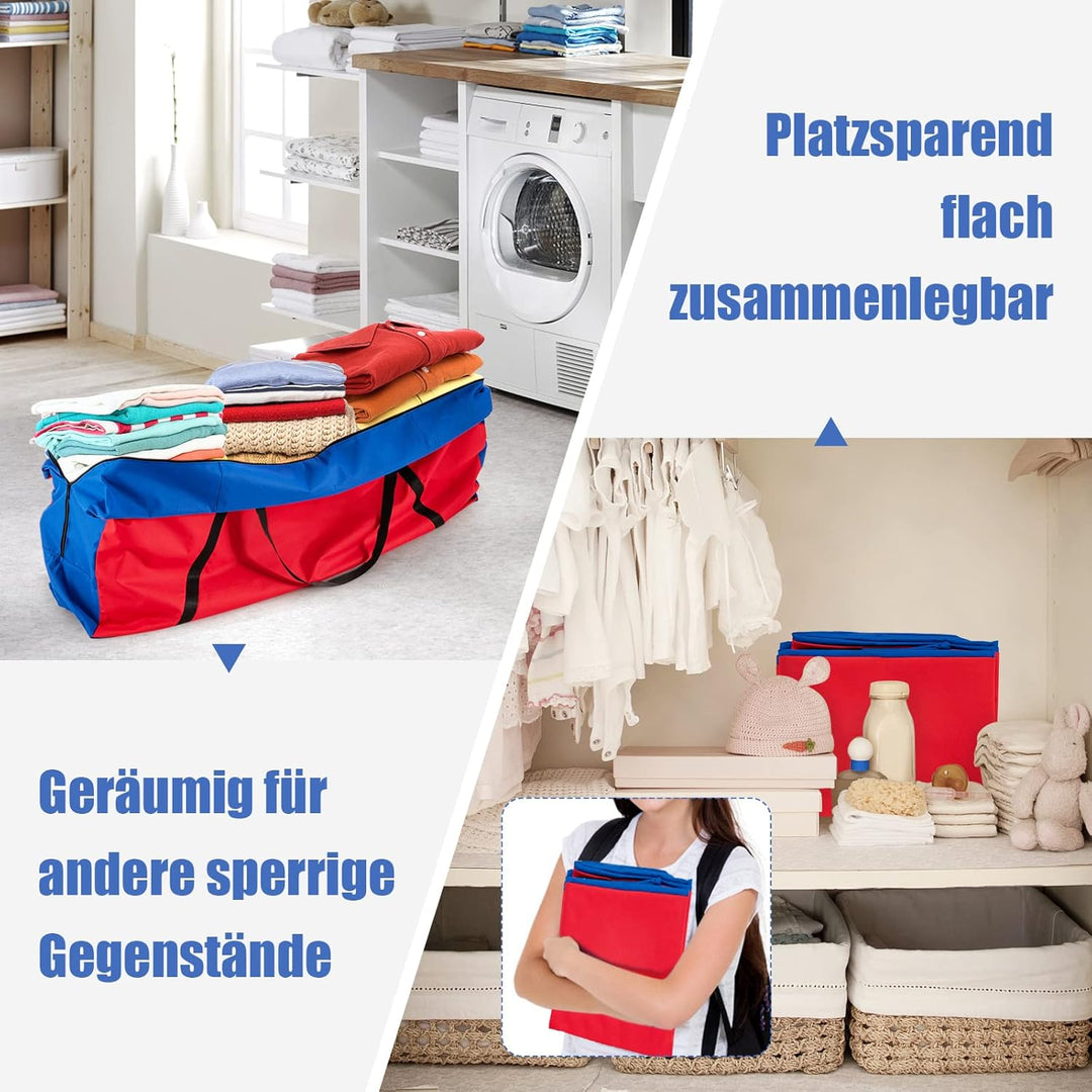 COSTWAY 4 gewinnen Spielaufbewahrungstasche, Tragetasche für Jumbo 4 Gewinnspiel-Tragetasche mit erg