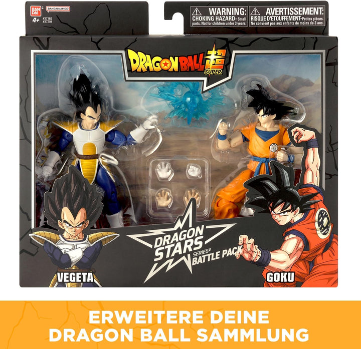 BANDAI – Dragon Ball Super – Dragon Stars Figuren 17 cm – Battle Pack – Vegeta vs Goku – Offizielle