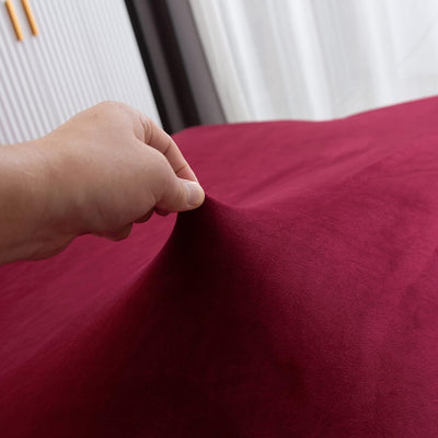 Mingfuxin Armlose Schlafsofabezüge, Stretch-Samt Futon Couchbezug Dicke weiche gemütliche Sofa Schon