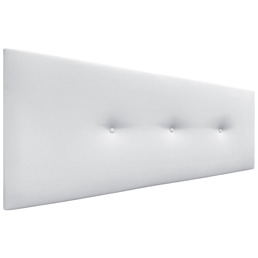 DHOME Kunstleder oder Acualine Stoff Kopfteil einfarbig mit Knöpfen gepolstert HIGH Range Luxus Bett