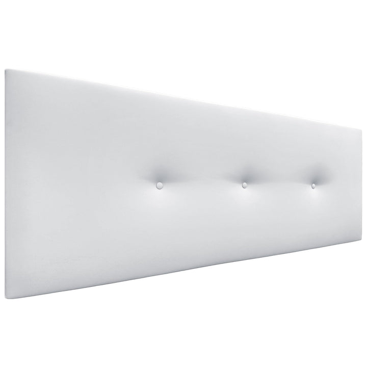 DHOME Kunstleder oder Acualine Stoff Kopfteil einfarbig mit Knöpfen gepolstert HIGH Range Luxus Bett