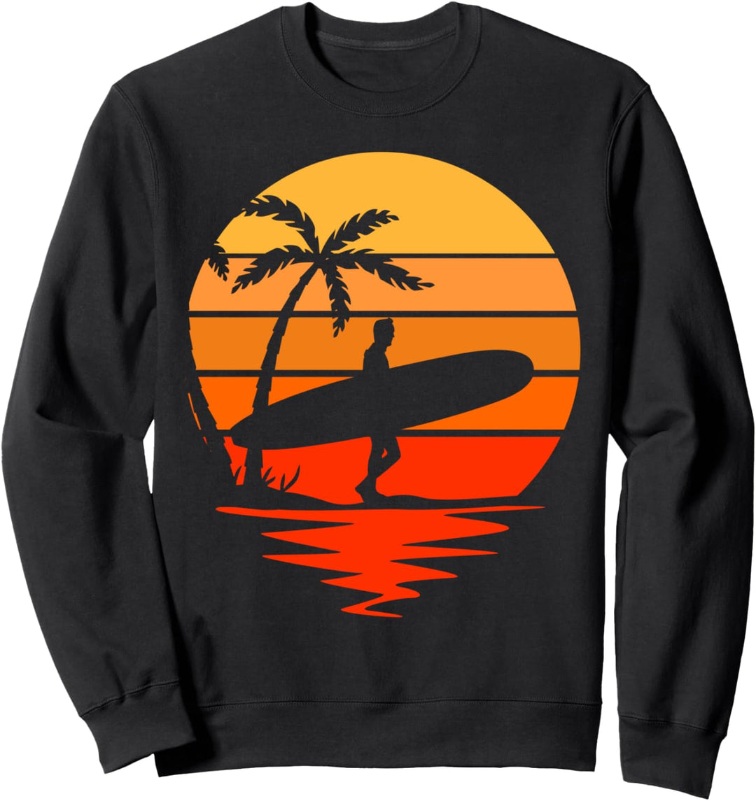 Surfen - Sommer & Sonnenuntergang - Strand Sweatshirt