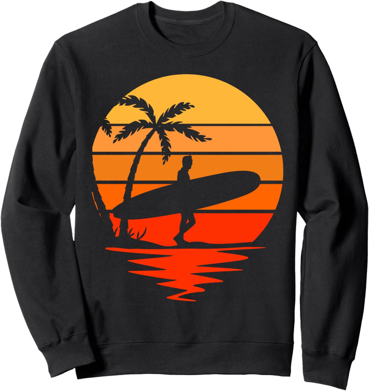 Surfen - Sommer & Sonnenuntergang - Strand Sweatshirt