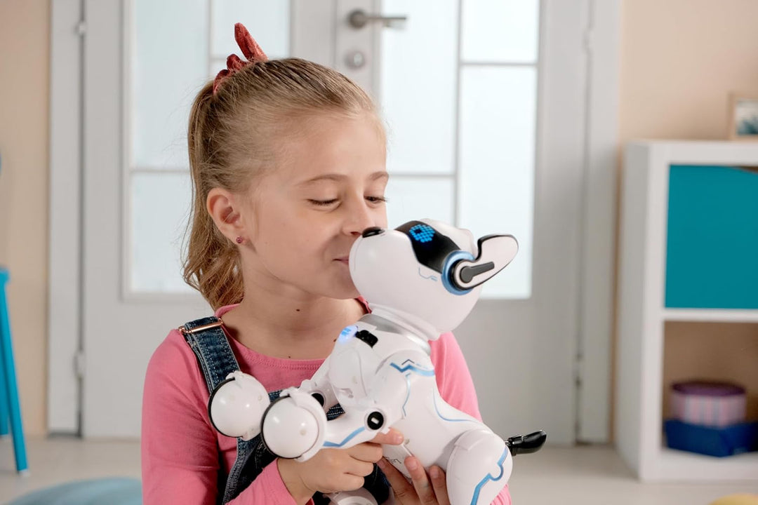 Lexibook Power Puppy - Mein Roboterhund zum Trainieren - Programmierbarer Roboter mit Fernbedienung,