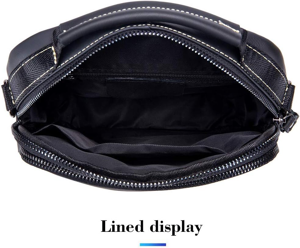 MANNUOSI Herren Schultertaschen business Freizeit Henkeltaschen echtleder vintage Handtaschen Einhei