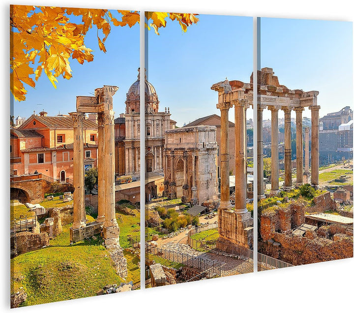 islandburner Bild auf Leinwand Römische Ruinen In Rom Im Frühjahr Italien Bilder Wandbilder Poster L