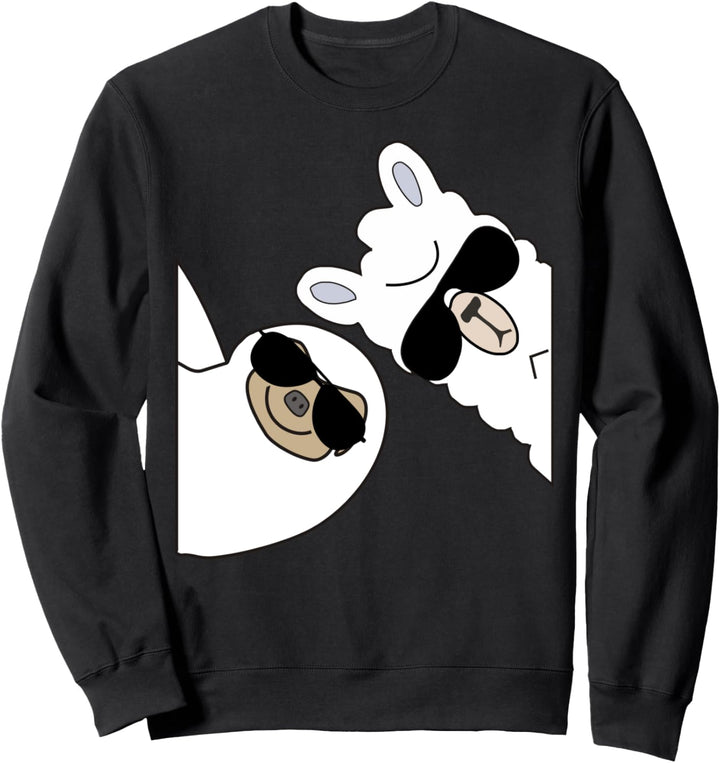 FUN FAULTIER MIT LAMA ALPAKA Sweatshirt