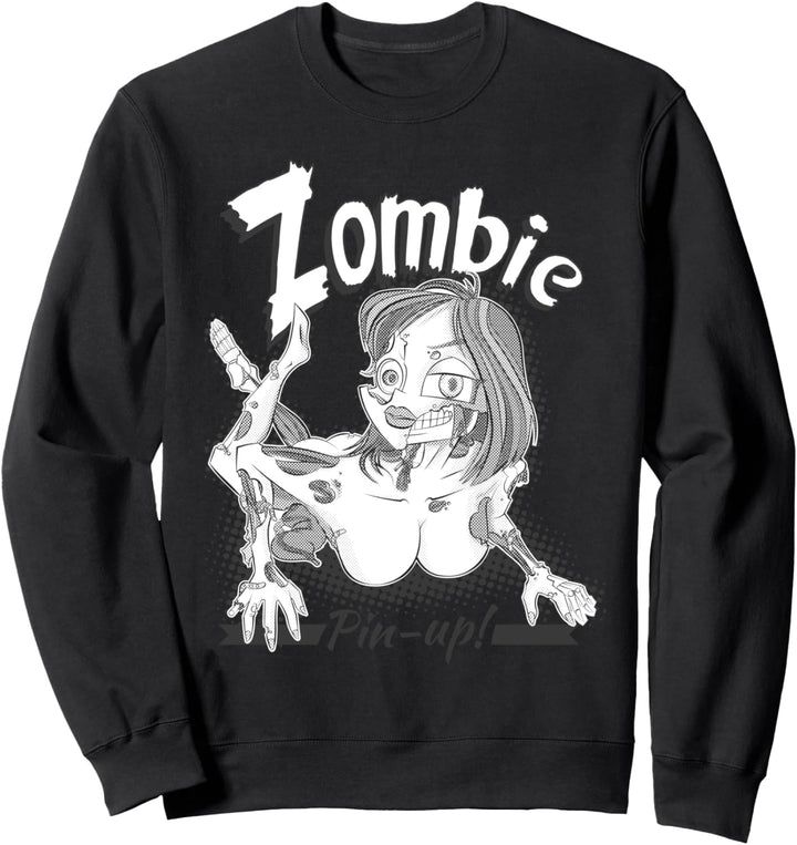 Sexy Zombie Pin Up wiederbelebt Leiche Gore Mädchen Sweatshirt
