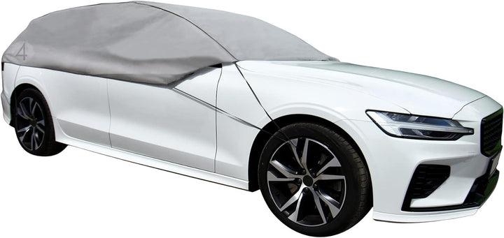 Halbgarage Autoabdeckung für Winter Sommer Herbst kompatibel mit Peugeot 307 | Scheibenabdeckung L-X