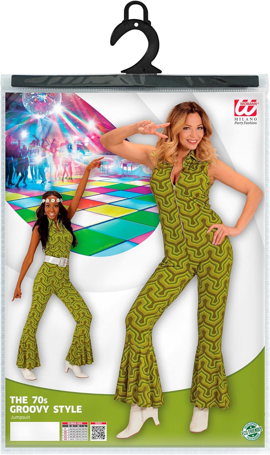 WIDMANN 08919 COSTUME TUTA DONNA ANNI 70 XS WALLPAPER #0891, XS