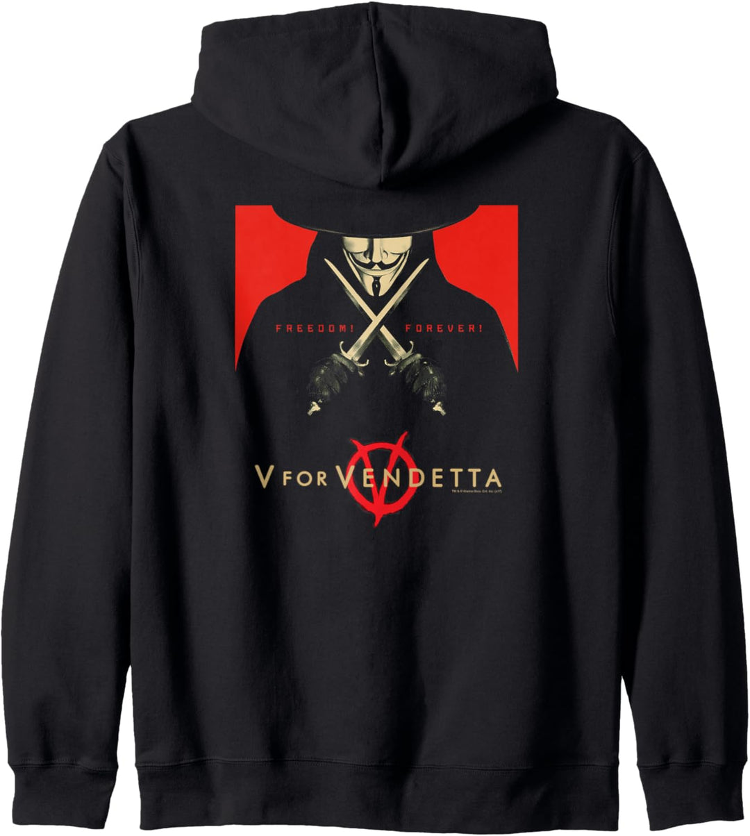 V for Vendetta Freedom Forever Kapuzenjacke